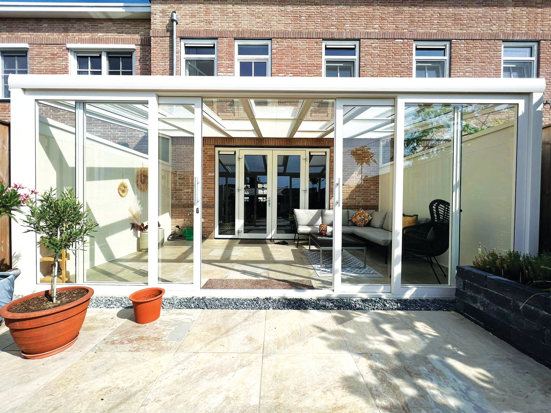 Glas Dak Terrasoverkapping 300 × 300 cm - Image 7