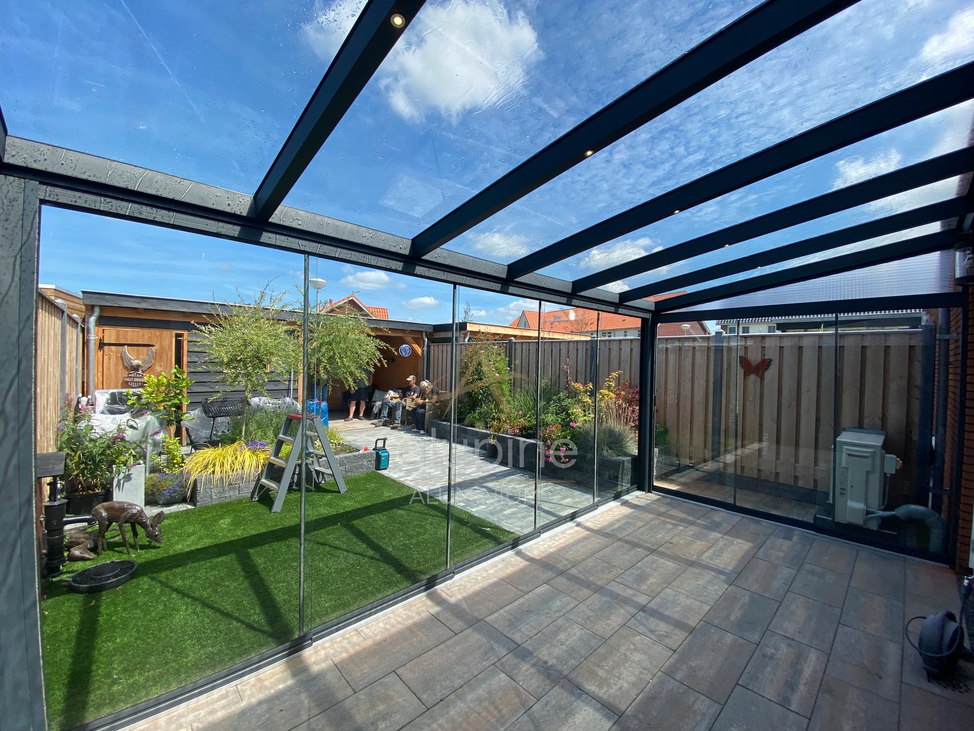 Glas Dak Terrasoverkapping 300 × 300 cm - Image 4