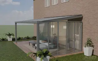 Aluminium vast kozijn (glas)