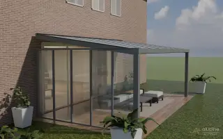 Aluminium vast kozijn (glas)