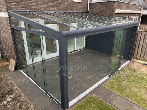 Terrasoverkapping 3.06 x 3.5 meter met polycarbonaat dak - Afbeelding 8