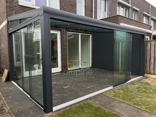 Terrasoverkapping 3.06 x 3.5 meter met polycarbonaat dak - Afbeelding 4