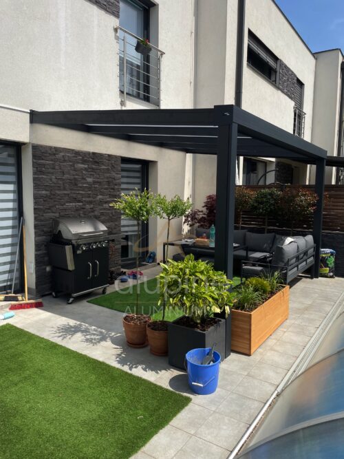 Terrasoverkapping 3.06 x 3.5 meter met polycarbonaat dak - Afbeelding 3